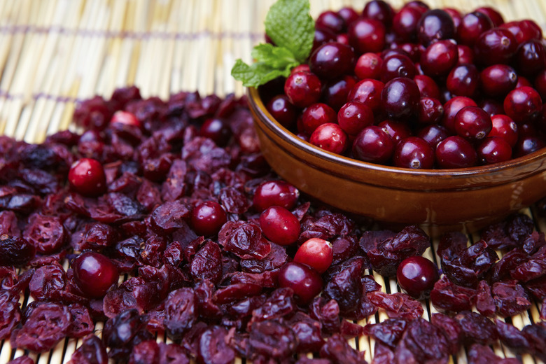 Fresh and dried cranberries