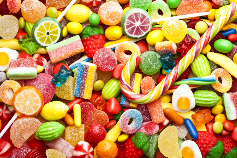 Colorful candies background