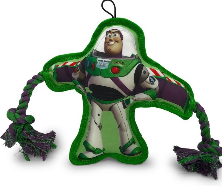 Hyper Pet Disney Buzz Lightyear Flat Squeaker Rope Dog Toy