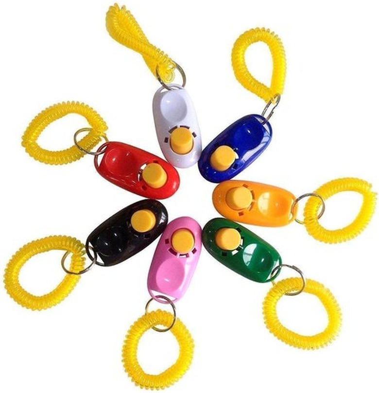 SunGrow Clickers with Wrist Band Dog & Cat Potty & Treat Training Tool, 7-Count