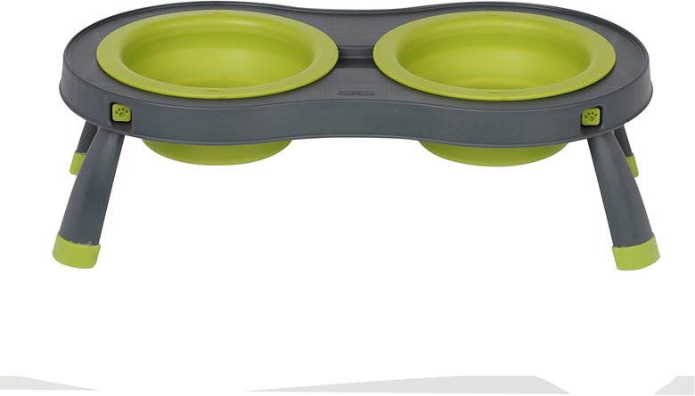 Dexas Popware Double Elevated Non-Skid Pet Travel Bowls