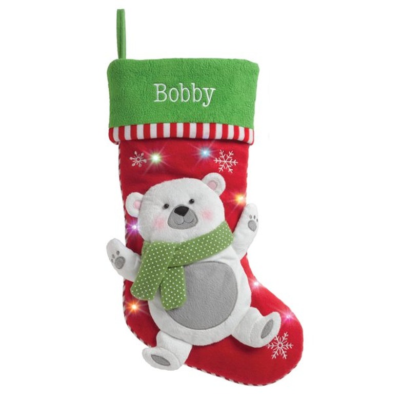 Personalized LED Light Up Stocking with 5 Styles to Choose From