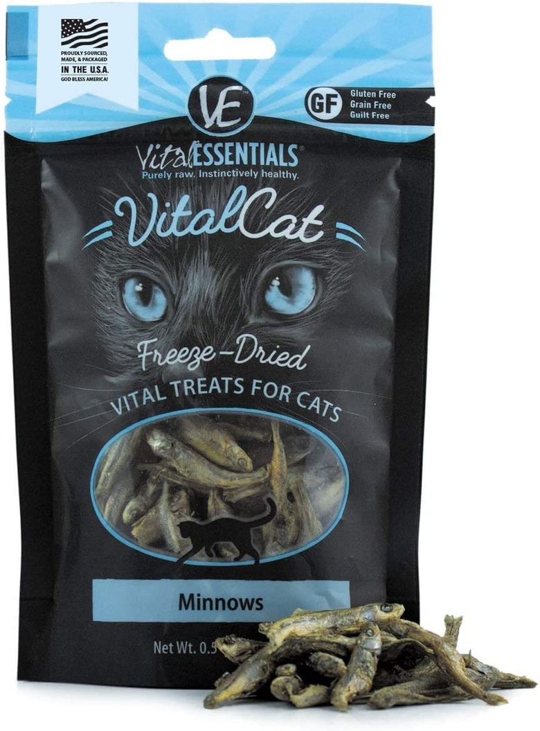 Vital Essentials Minnows Freeze-Dried Cat Treats, 0.5-oz. Bag