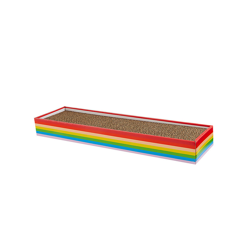 You Are Loved Pride Rainbow Single-Wide Cat Scratcher With Catnip