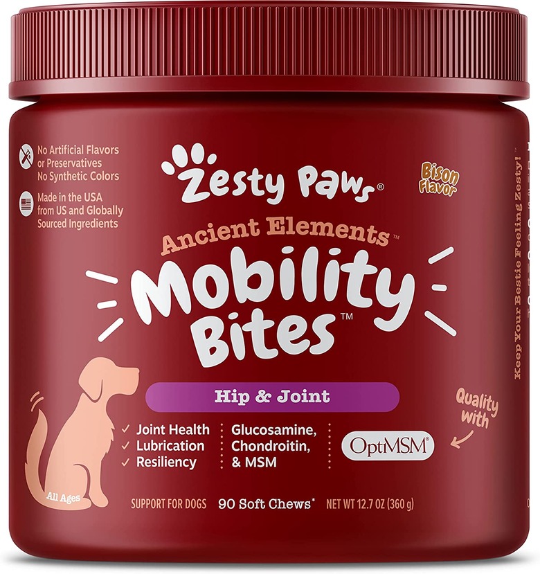 Zesty Paws Mobility Bites, Bison Flavor, 90-Count