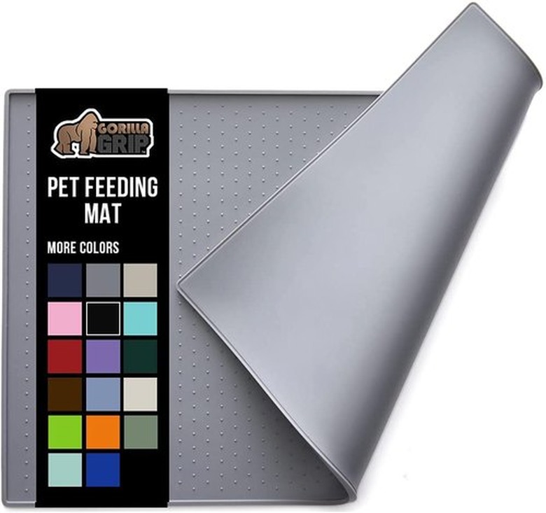 Gorilla Grip Waterproof Slip Resistant Silicone Pet Feeding Mat