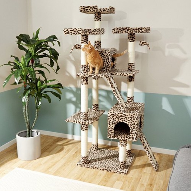 Frisco 72" Faux Fur Cat Tree and Condo