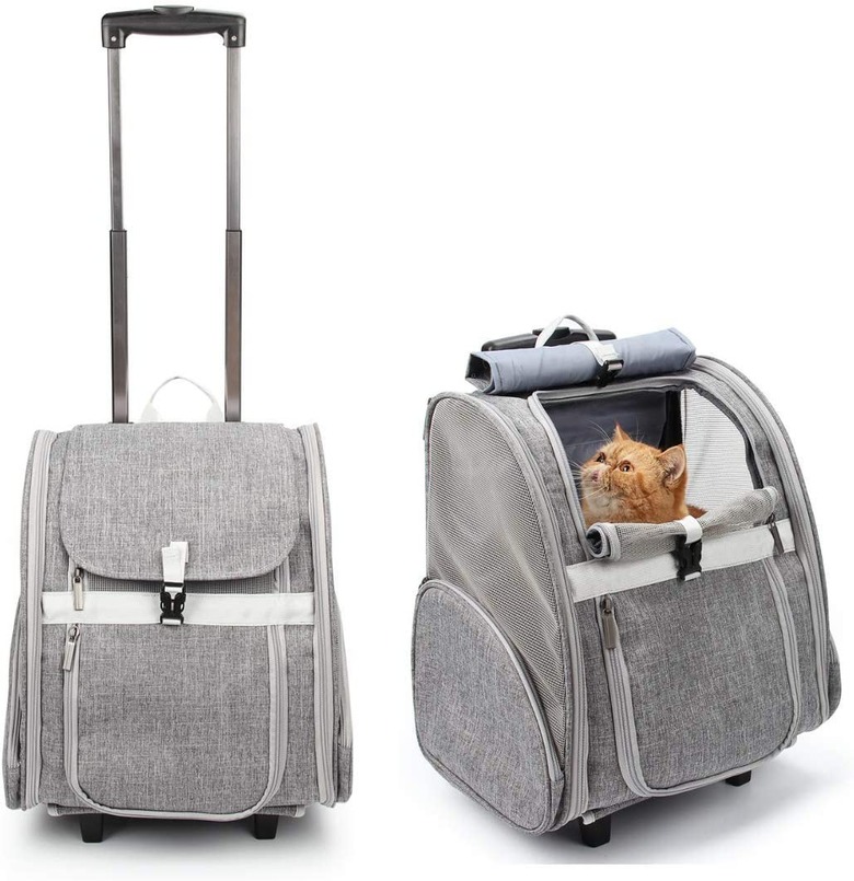 LOLLIMEOW Pet Rolling Carrier