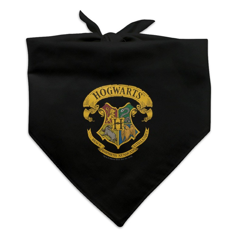 Harry Potter Illustrated Hogwarts Crest Dog Pet Bandana