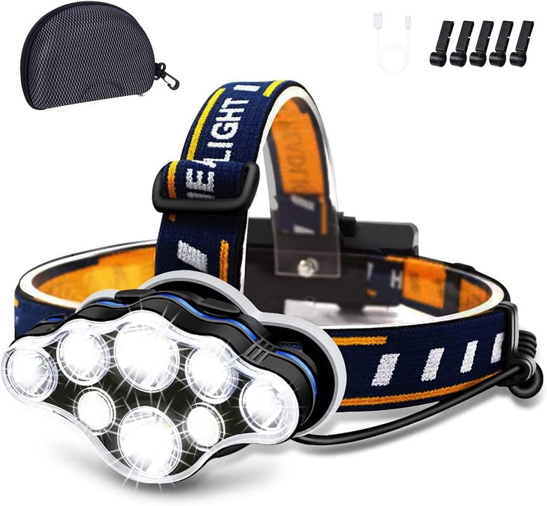 Rechargeable Headlamp, 8 LED