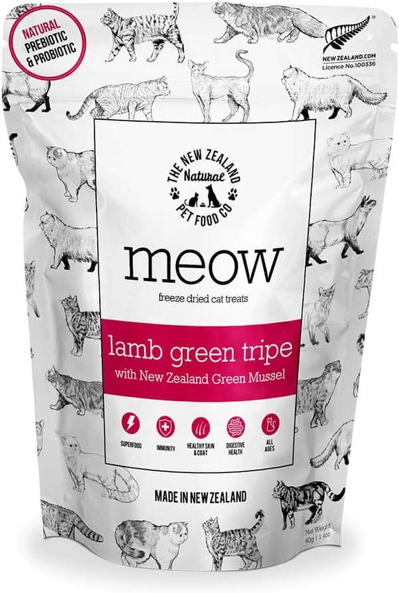 MEOW Lamb Green Tripe Treats, 1.4-oz. Bag