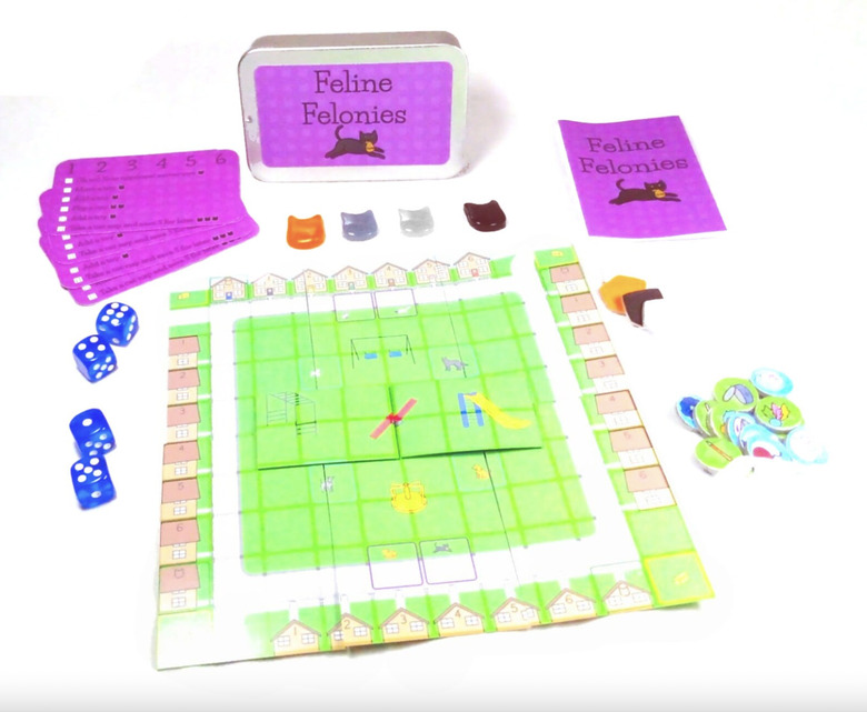 AtikinGames Feline Felonies Mint Tin Board Game