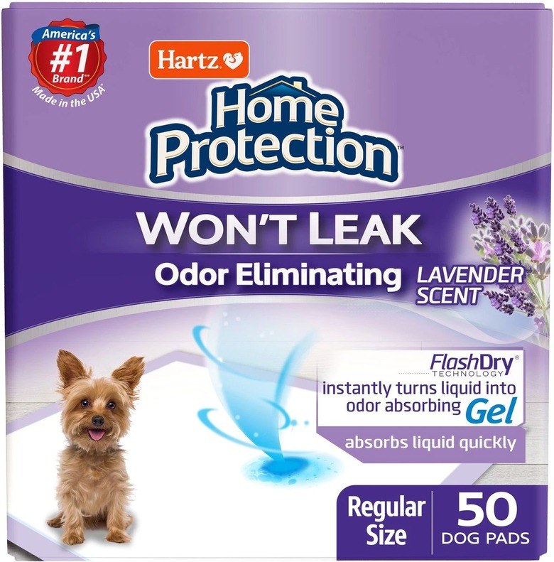 Hartz Home Protection Odor Eliminating Dog Pee Pads, 21 x 21-in, 50 count, Lavender Scented