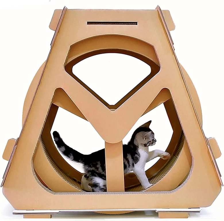 Corrugated Paper Cat Exercise Wheel