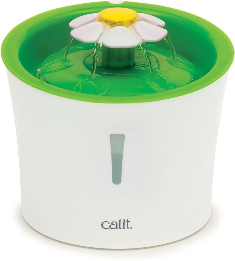 Catit Flower Plastic Cat Fountain, 100-oz