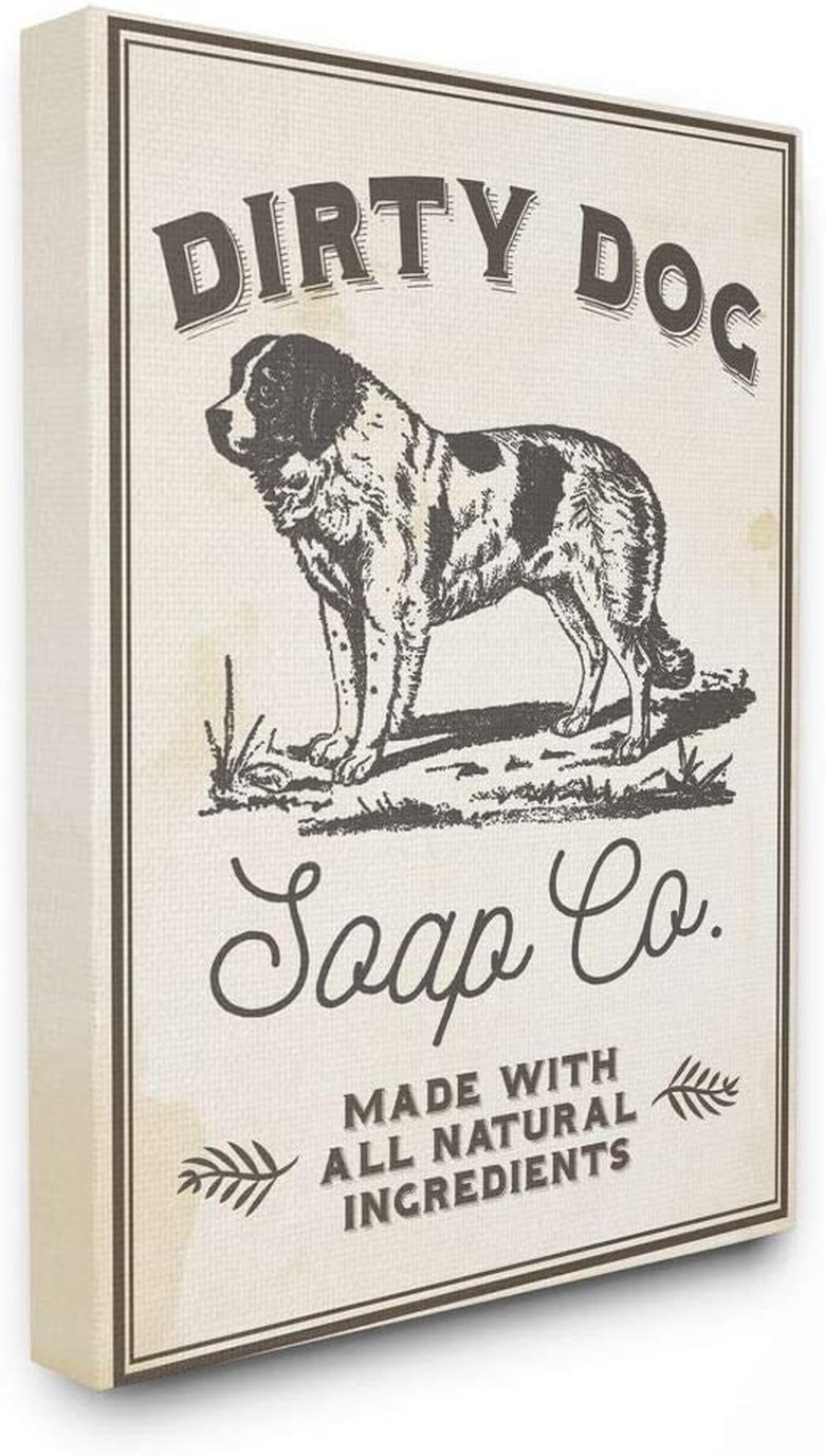 Stupell Industries Dirty Dog Soap Co Vintage Sign