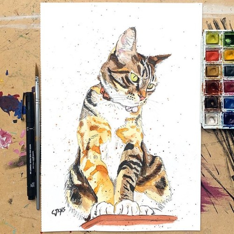 ctkns Custom Pet Portrait Watercolor