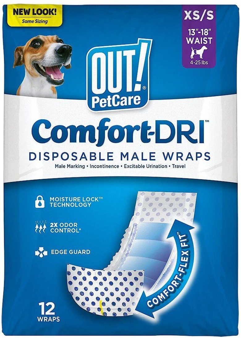 OUT! Disposable Male Dog Wraps