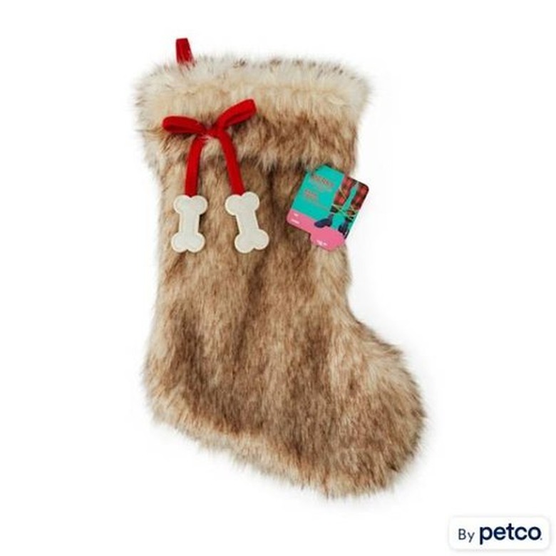 Merry Makings Faux Fur Stocking for Pets