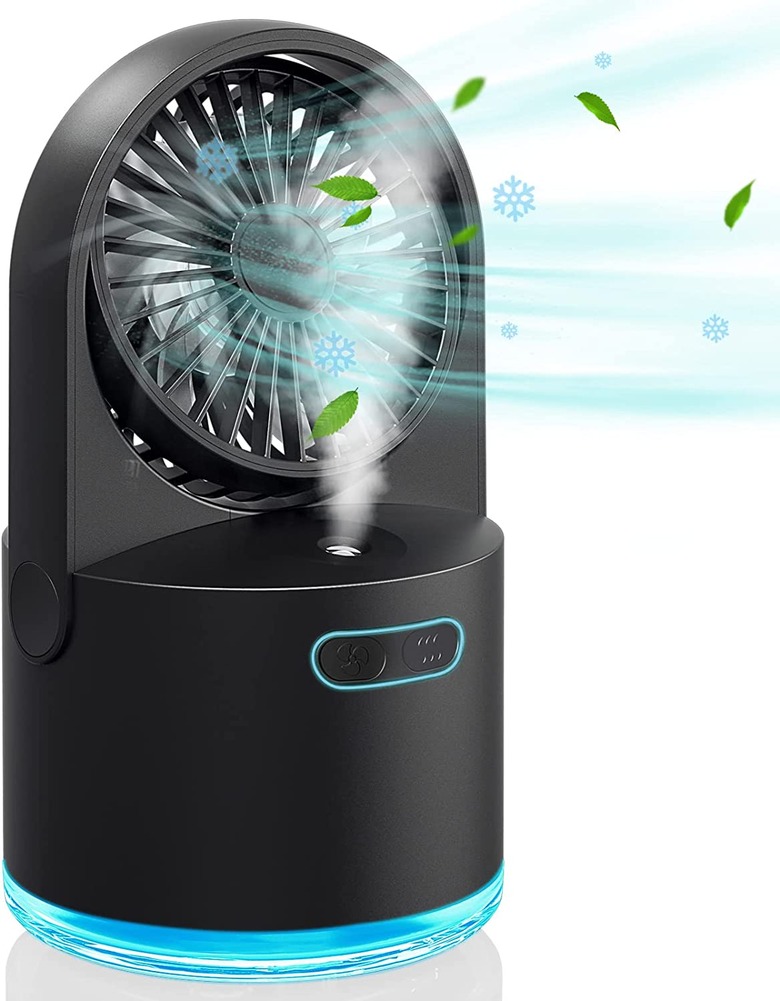 Personal Misting Fan With 300-ml. Water Tank