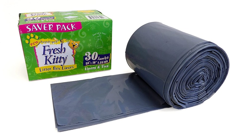 Fresh Kitty Jumbo Scented Litter Box Liners, 30-Count