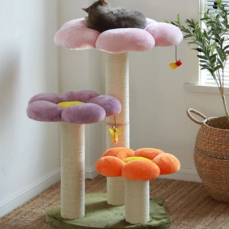 Three Flower Cat Tree