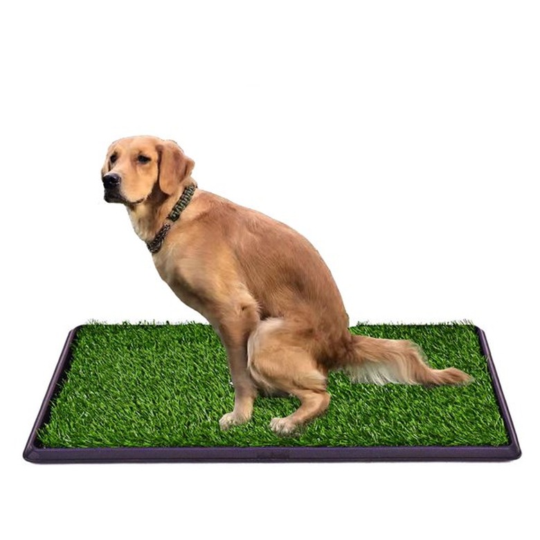 LOMANTOWN Fake Grass Dog Potty With Tray