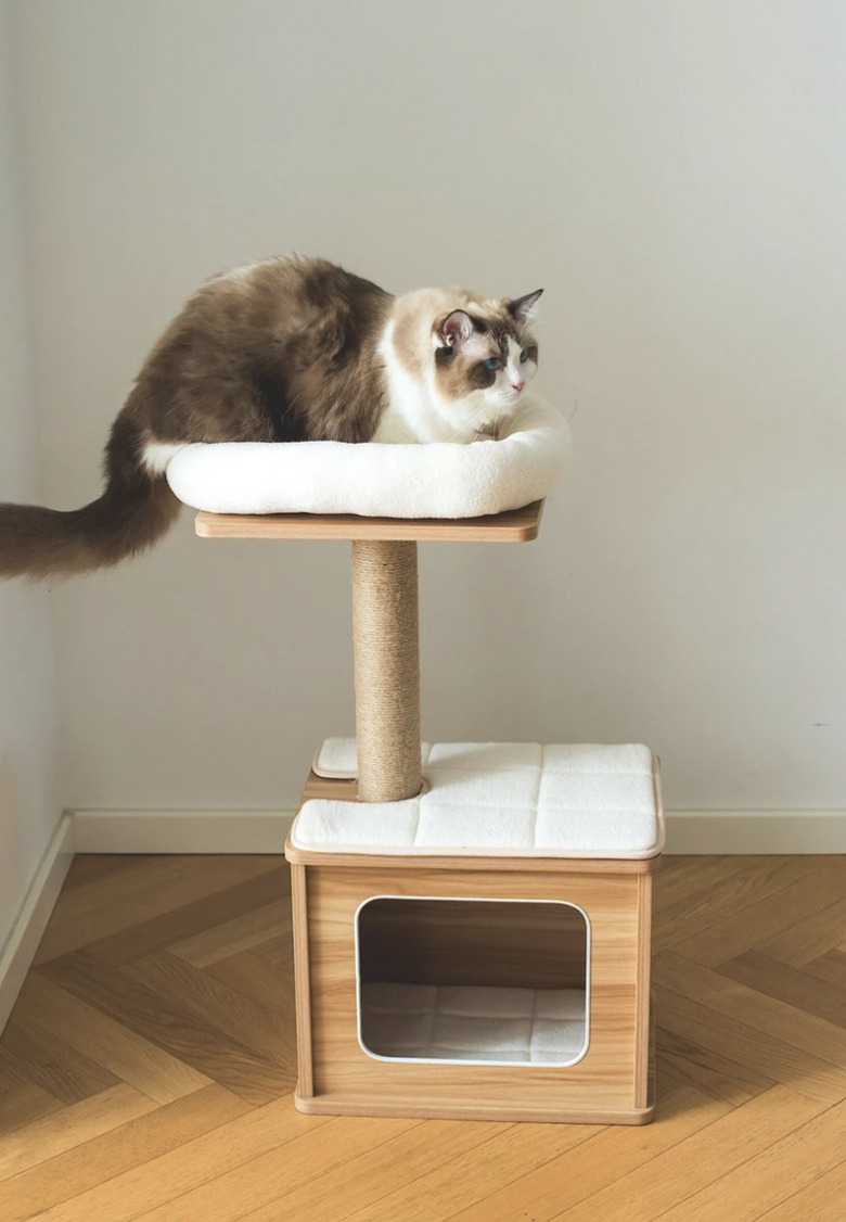 Catry 29.7-in Modern Jute Cat Tree & Condo