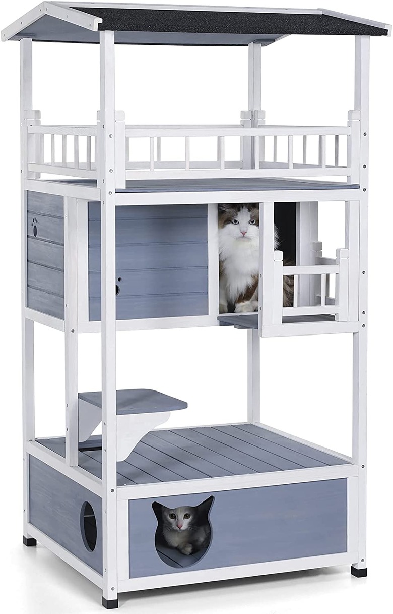 Petsfit Outdoor Cat Tree House