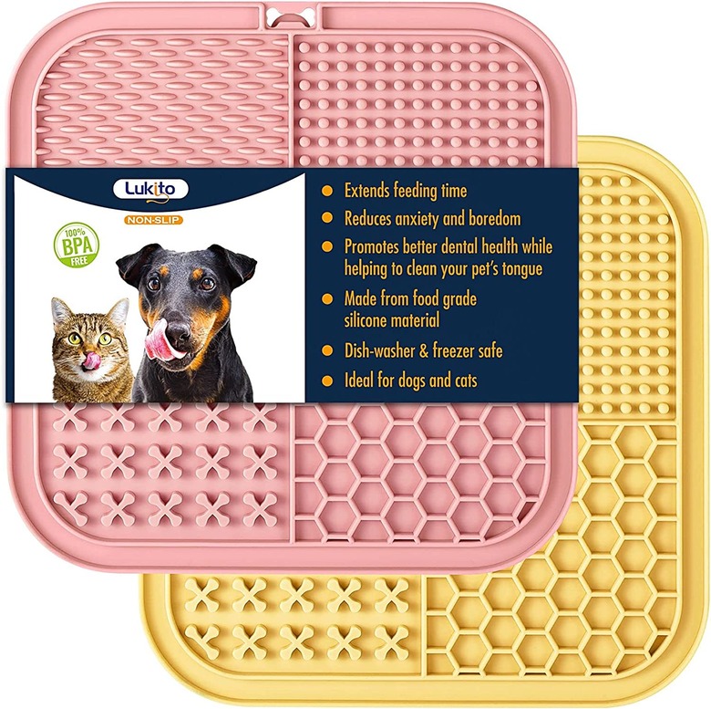 LUKITO Licking Mat for Dogs & Cats, 2-Count