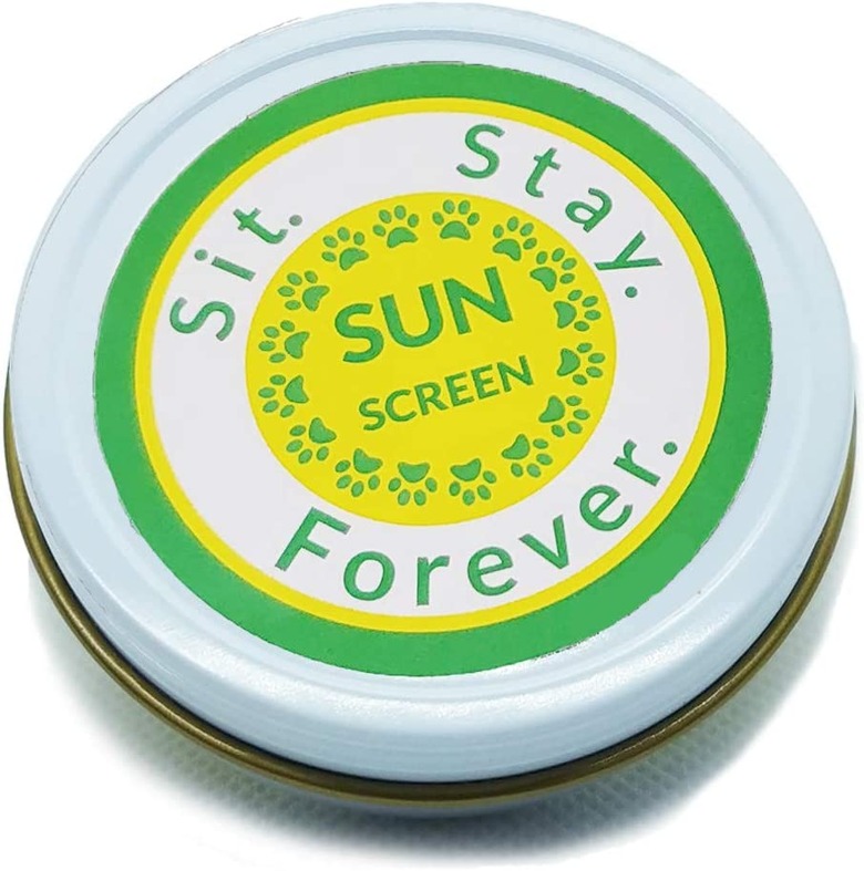 SIT. STAY. FOREVER. Organic Sunscreen and Moisturizer for Dogs and Cats, 2-oz. Jar