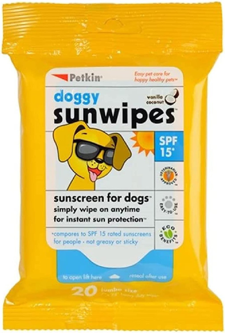 Petkin SPF 15 Doggy Sun Wipes, 20-Count