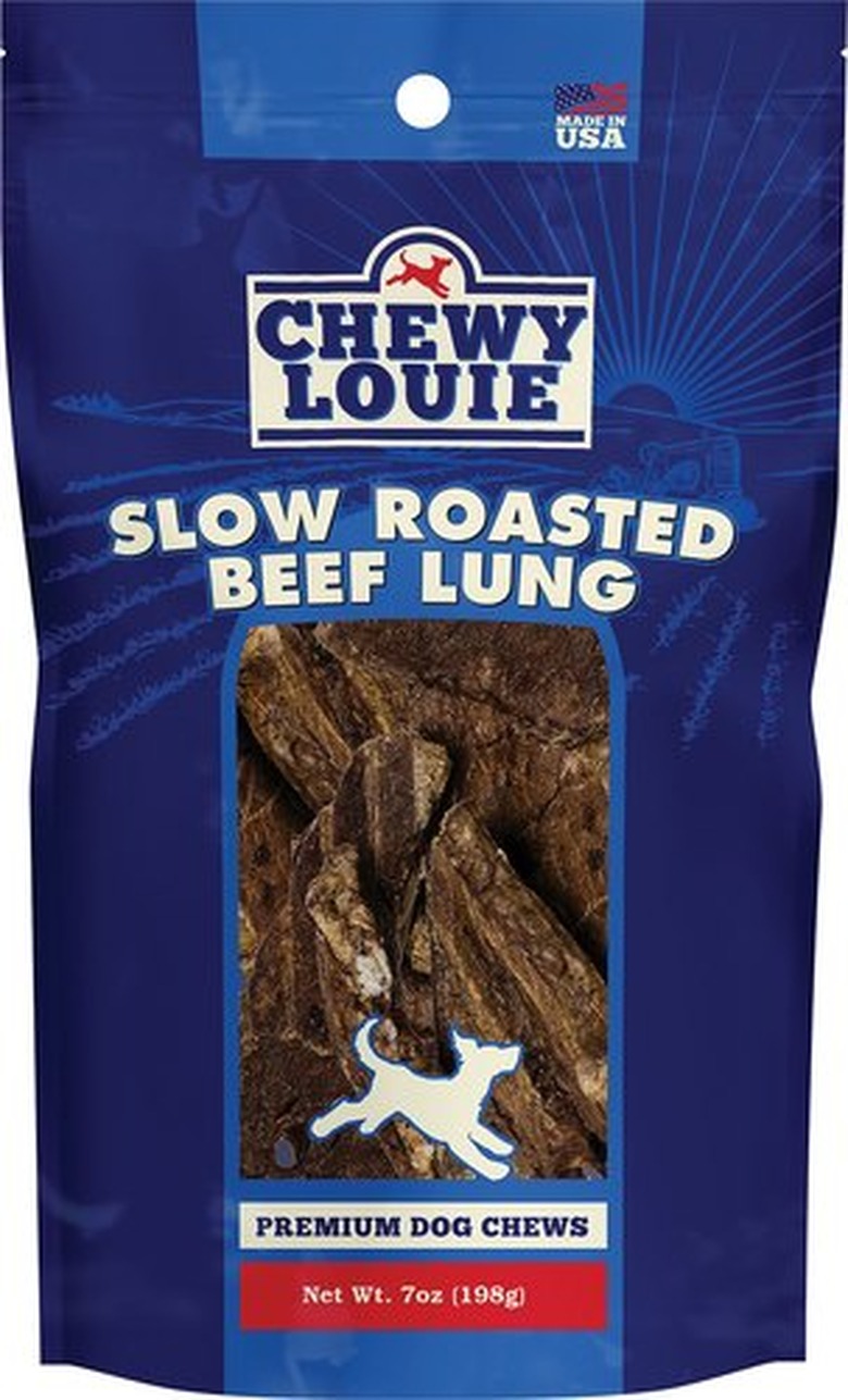 Chewy Louie Slow Roasted Beef Lung Dog Treat, 7-oz bag