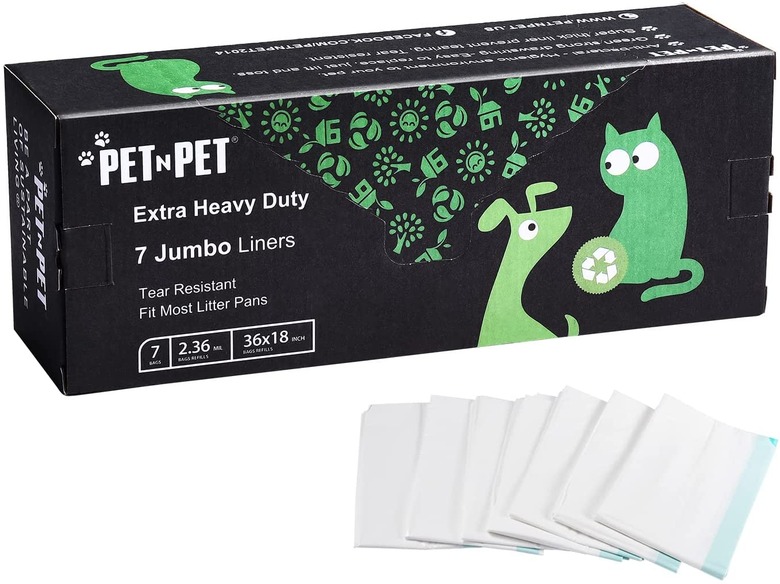 PET N PET Cat Litter Box Liners, 7-Count