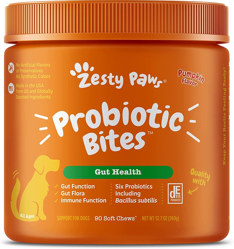 Zesty Paws Probiotic Bites Dog Supplement, 90-Count