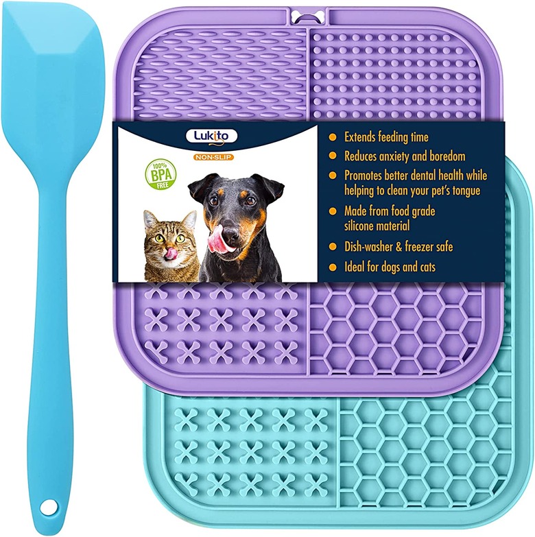 Lick Mat for Dogs and Cats, 2-Pack