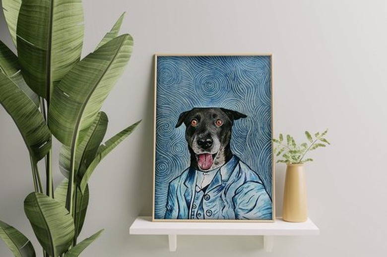 WatercolorpetsShop Custom Pet Painting van Gogh Style