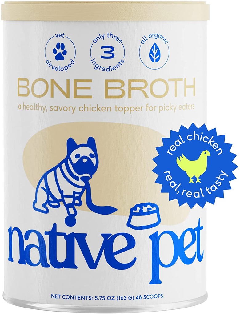 Native Pet Organic Bone Broth for Dogs and Cats, 5.75-oz. Container