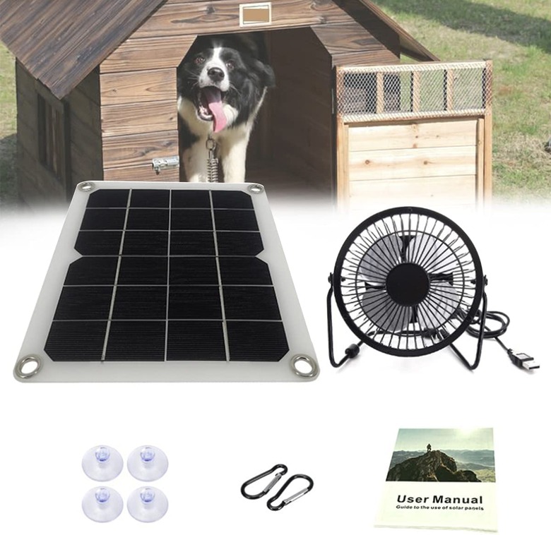 Solar Panel-Powered Fan, 10-watt