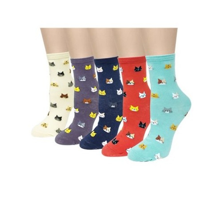 Wrapables® Novelty Animal Print Crew Socks