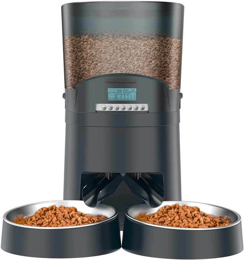 HoneyGuaridan 7-Liter Automatic Feeder for Two Cats