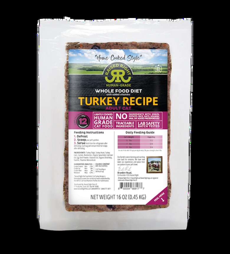 Raised Right Original Turkey Adult Cat Recipe