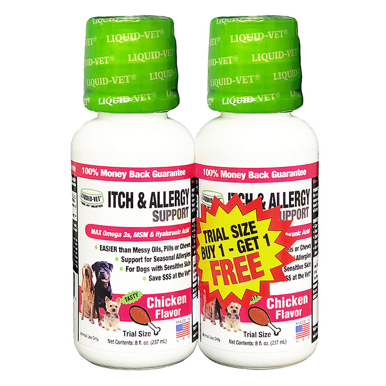 Liquid-Vet Itch and Allergy Support Dog Formula, 8-oz. Bottle, 2-Count