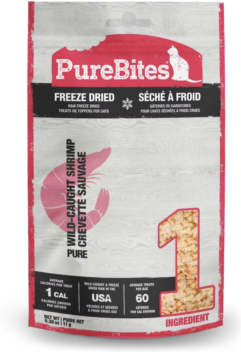 PureBites Shrimp Freeze-Dried Raw Cat Treats, 0.38-oz. Bag