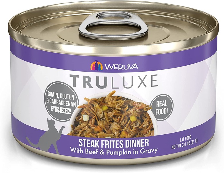 Weruva Truluxe Steak Frites Dinner With Beef and Pumpkin in Gravy Grain-Free Canned Cat Food