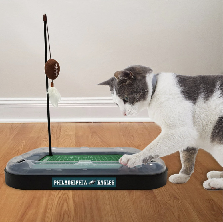 Pets First NFL Football Field Cat Scratcher Toy With Catnip