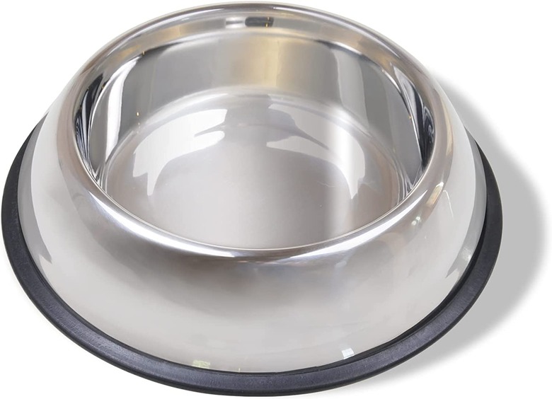 Van Ness Pets Non-Tip Stainless Steel Dog Bowl