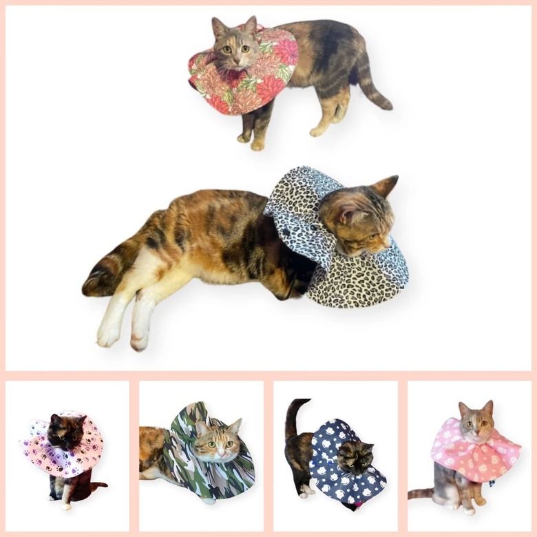 MobilityMama Soft Fabric Adjustable Cat Recovery Collar