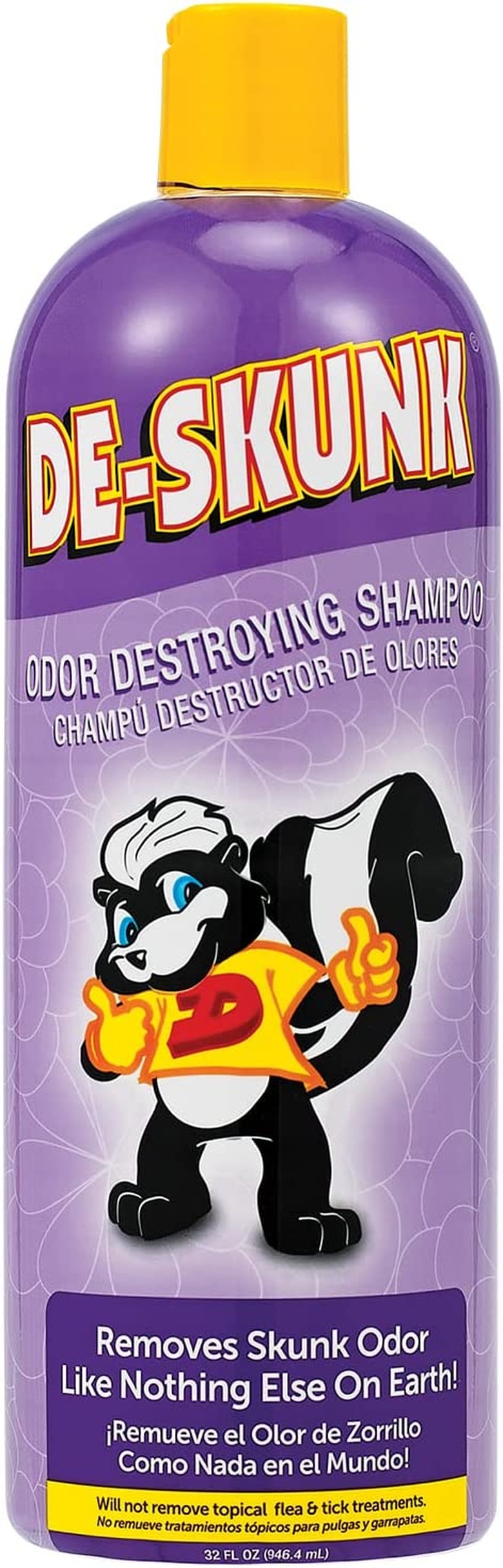 SynergyLabs De-Skunk Odor Destroying Shampoo, 32-oz. Bottle