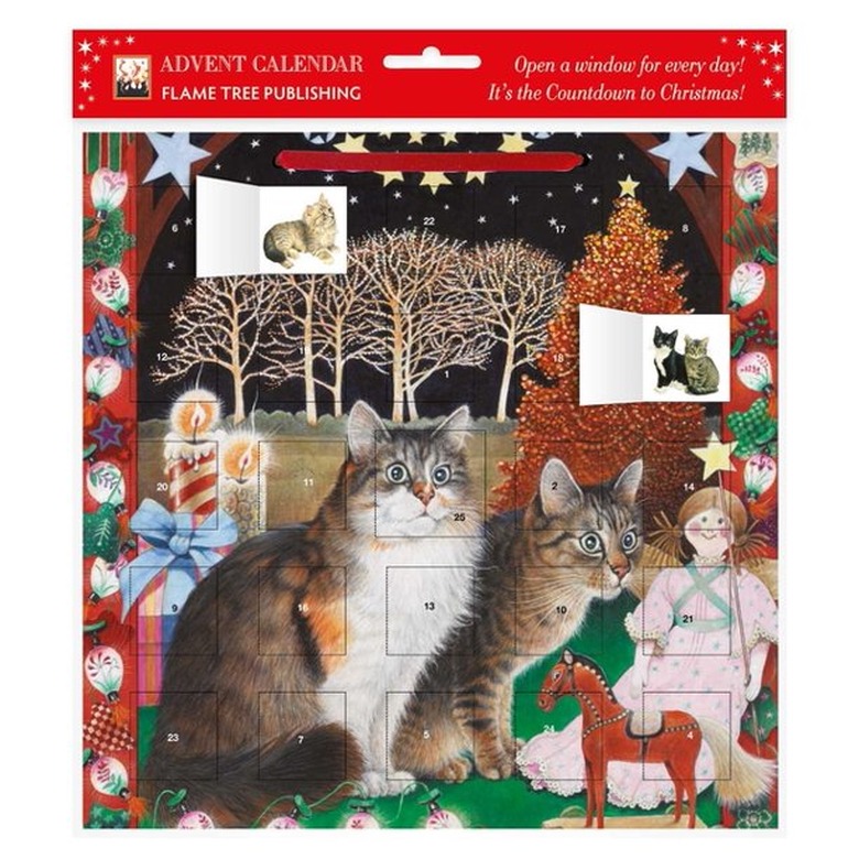 Ivory Cats - An American Christmas Advent Calendar With Stickers